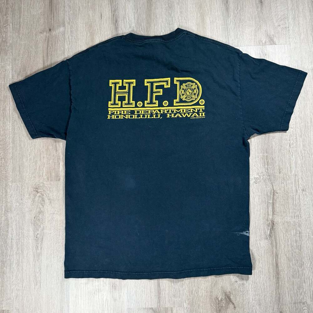 Alstyle Honolulu Fire Department H.F.D. Graphic T-Shirt XL Surf